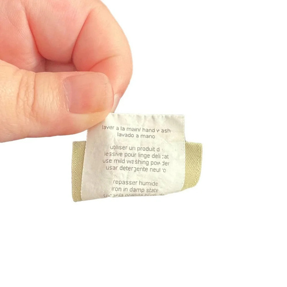 Tara Vao Linen Side Pocket Lagenlook Pants in Black Gray Stripe Size Medium - Picture 10 of 11